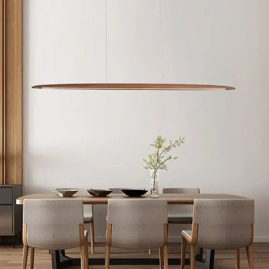 Modern White Wood Linear Pendant Light - Decorbites