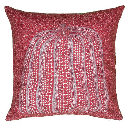Red decorbites cotton pumpkin pillowcase with white dot-patterned pumpkin design for living room decor
