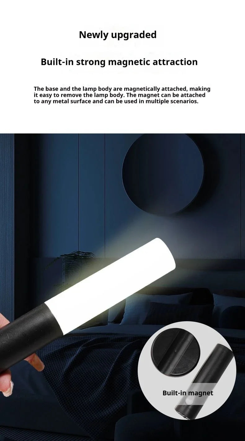 Magnetic, rechargeable LED light.