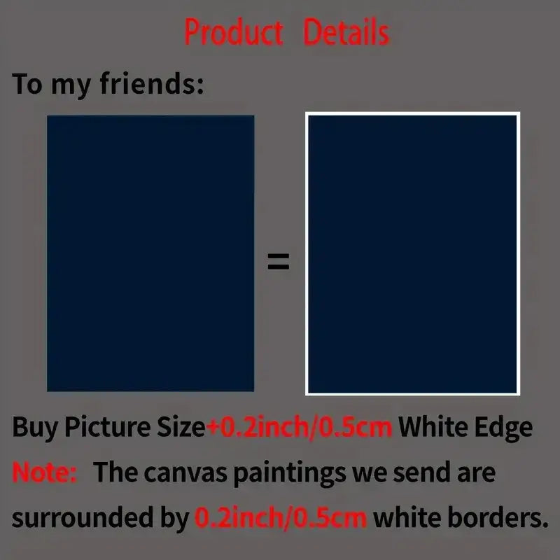 Decorbites™ hero academia canvas wall art featuring a dark blue canvas with a white border for wall decor