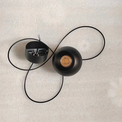 Nordic Ball Pendant Light in Black or White Aluminum - Decorbites