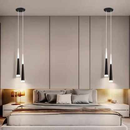 Nordic Black and Gold Aluminum Cord Pendant Light - Decorbites