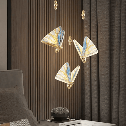 Nordic Butterfly Pendant Light With Iron And Acrylic - Decorbites