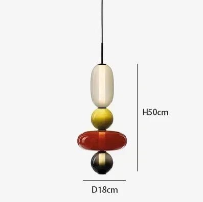 Nordic Colored Glass Pendant Light - Decorbites