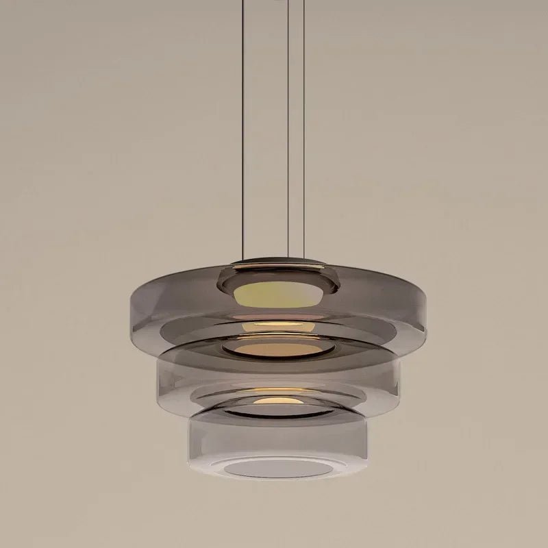 Nordic Glass Pendant Light in Green or Gray - Decorbites