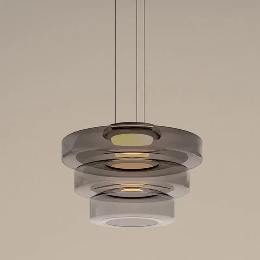 Nordic Glass Pendant Light in Green or Gray - Decorbites