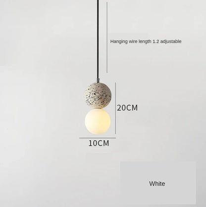 Nordic Glass Pendant Light With Iron Finish - Decorbites