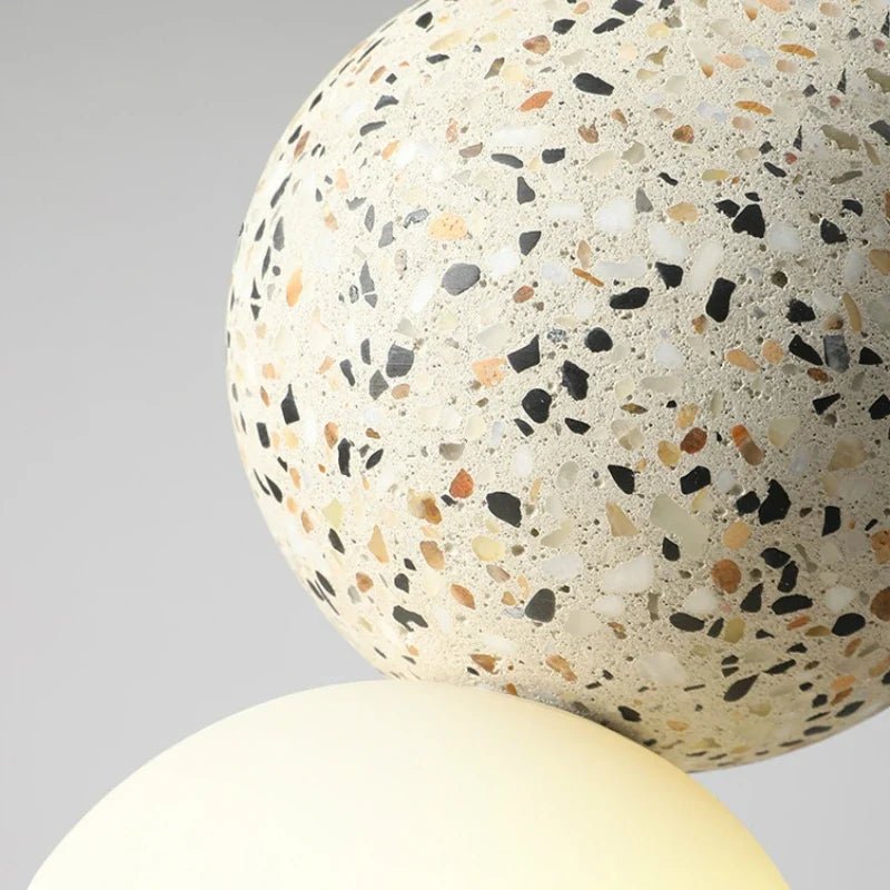 Nordic Glass Pendant Light With Iron Finish - Decorbites