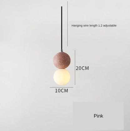 Nordic Glass Pendant Light With Iron Finish