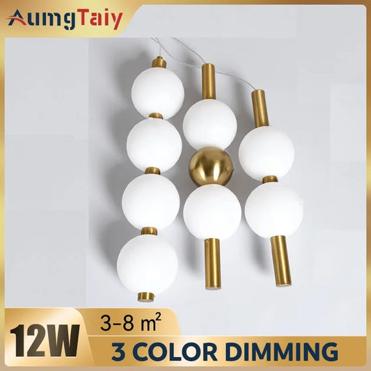 Nordic Gold 4-Globe Metal Pendant Light - Decorbites