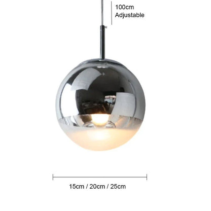 Nordic Gold Ball Pendant Light - Decorbites