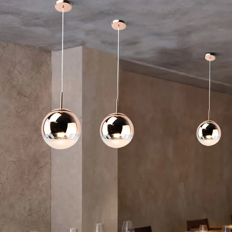 Nordic Gold Ball Pendant Light - Decorbites