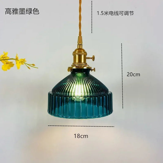 Nordic Green Glass Pendant Light - Decorbites