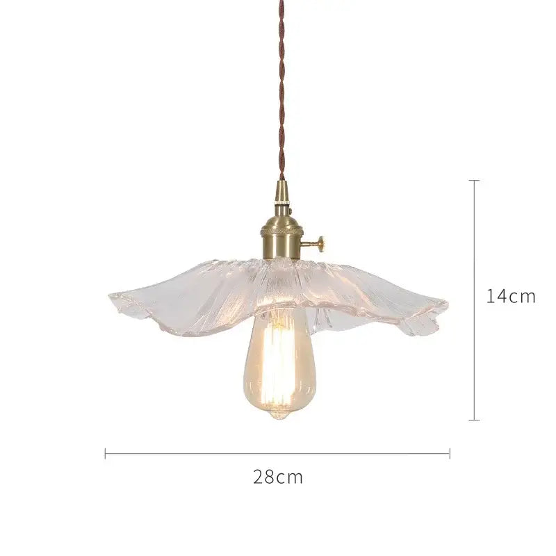 Nordic Japan style pendant lights featuring delicate translucent fluted glass shades and brass-finished hardware for dining rooms