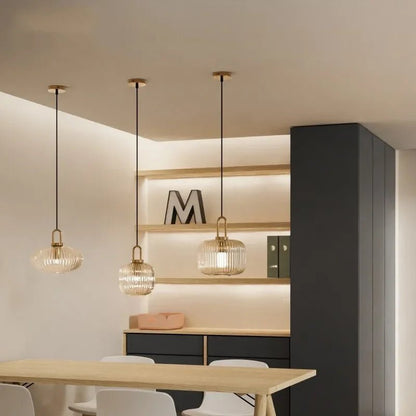 Nordic Japanese Glass Pendant Light - Decorbites