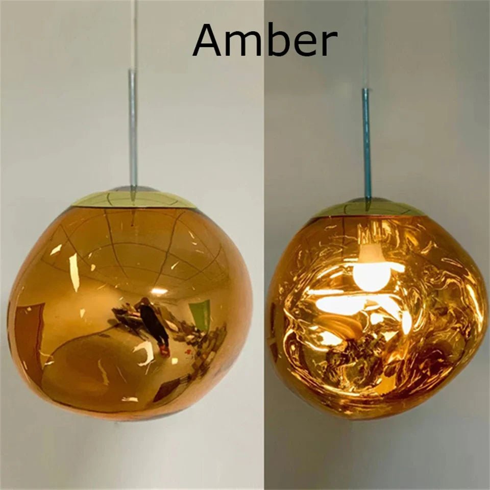 Nordic Lava Pendant Light in Plated PVC Finish - Decorbites