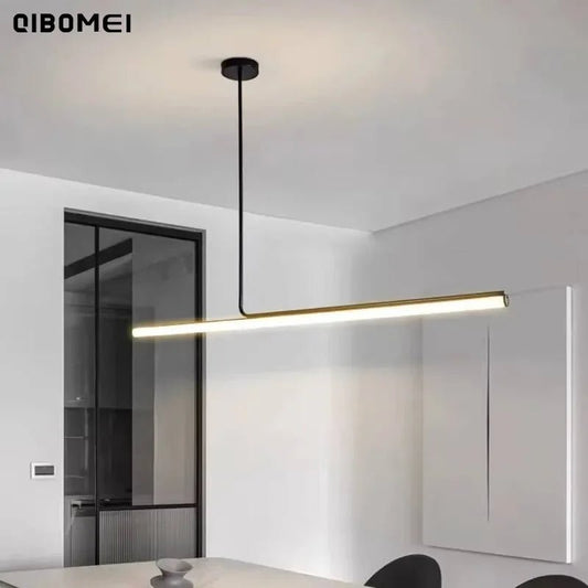 Nordic Long Strip Metal Pendant Light - Decorbites