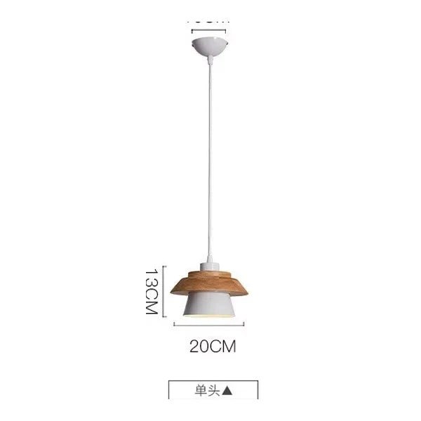 Nordic Macaron Wood Pendant Light - Decorbites
