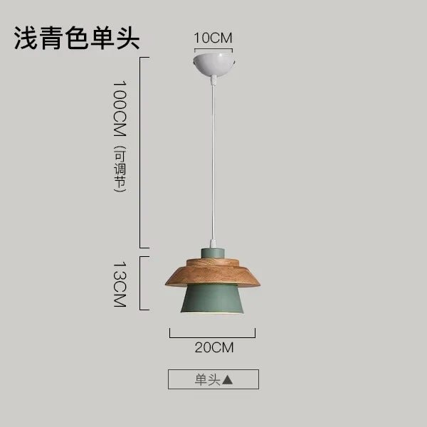 Nordic Macaron Wood Pendant Light - Decorbites