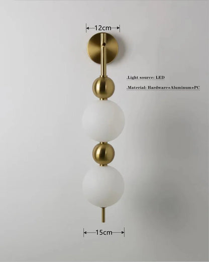Nordic Magic Bean Round Gold Pendant Light - Decorbites