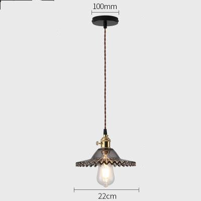 Glass Copper Chandelier