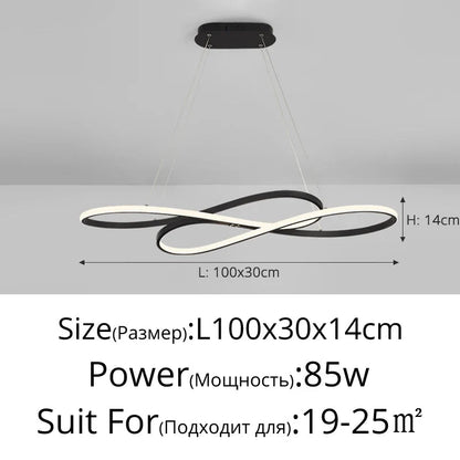 Nordic Minimalist Metal Pendant Light Chandelier - Decorbites