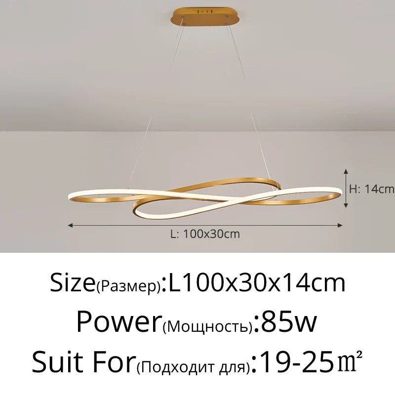 Nordic Minimalist Metal Pendant Light Chandelier - Decorbites