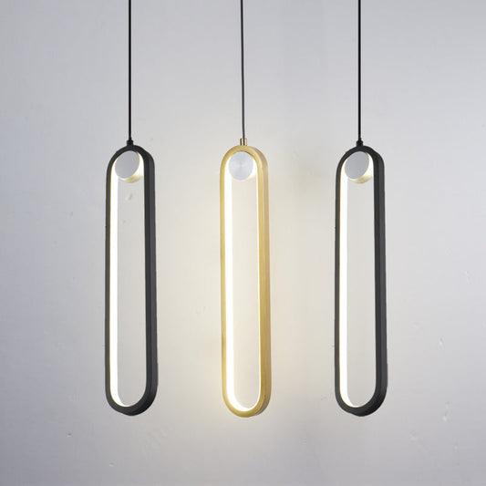 Nordische Minimalistische Ovale Nachttisch-Leuchter