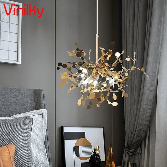 Nordic Stainless Steel 3-Light Pendant Lamp, Gold/Silver - Decorbites