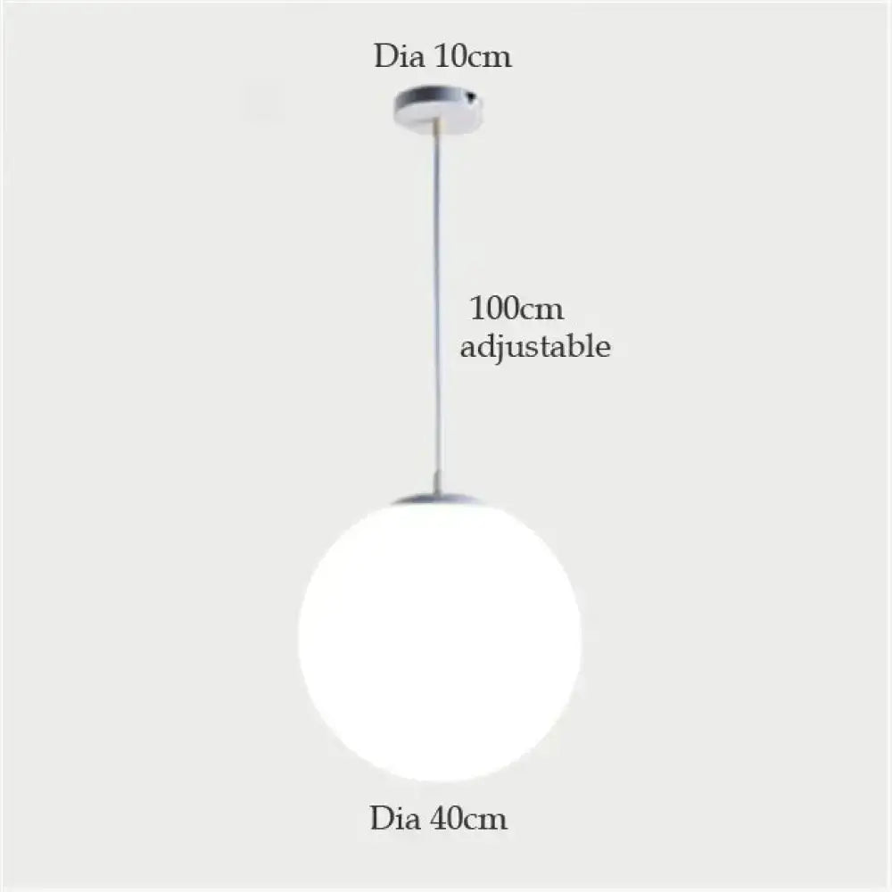 Decorbites nordic white glass ball pendant lights with frosted glass ball and polished chrome finish for modern interiors