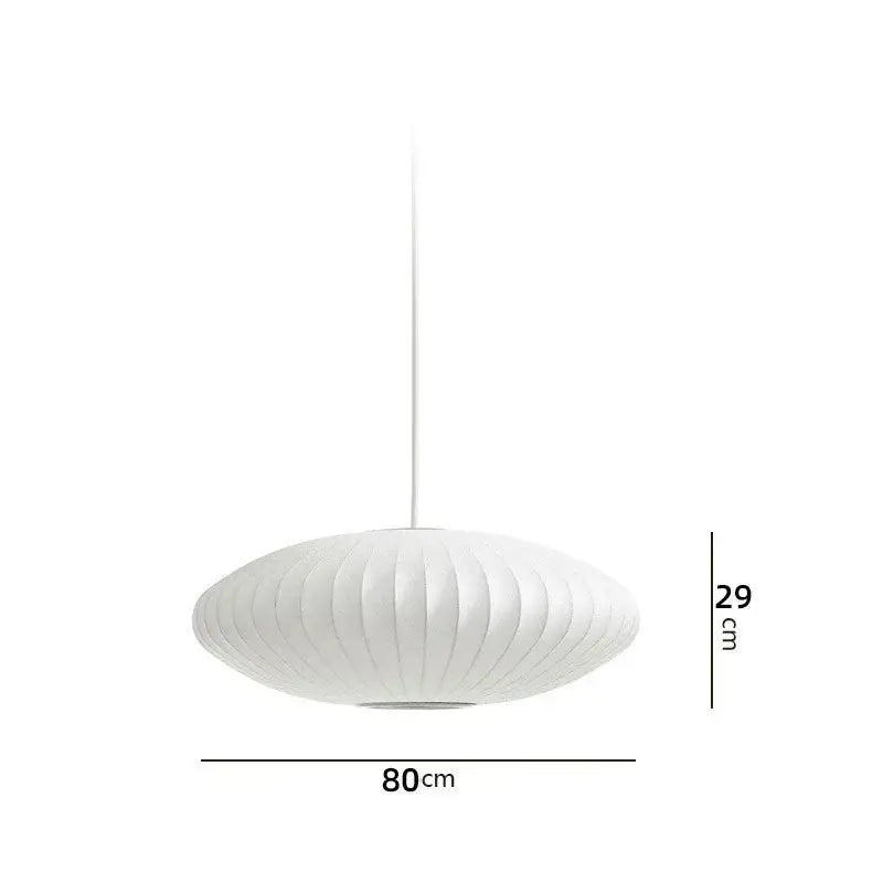 Oval white ribbed bubble silk pendant chandelier in sleek modern design ideal for dining room decorbites bubble silk lighting