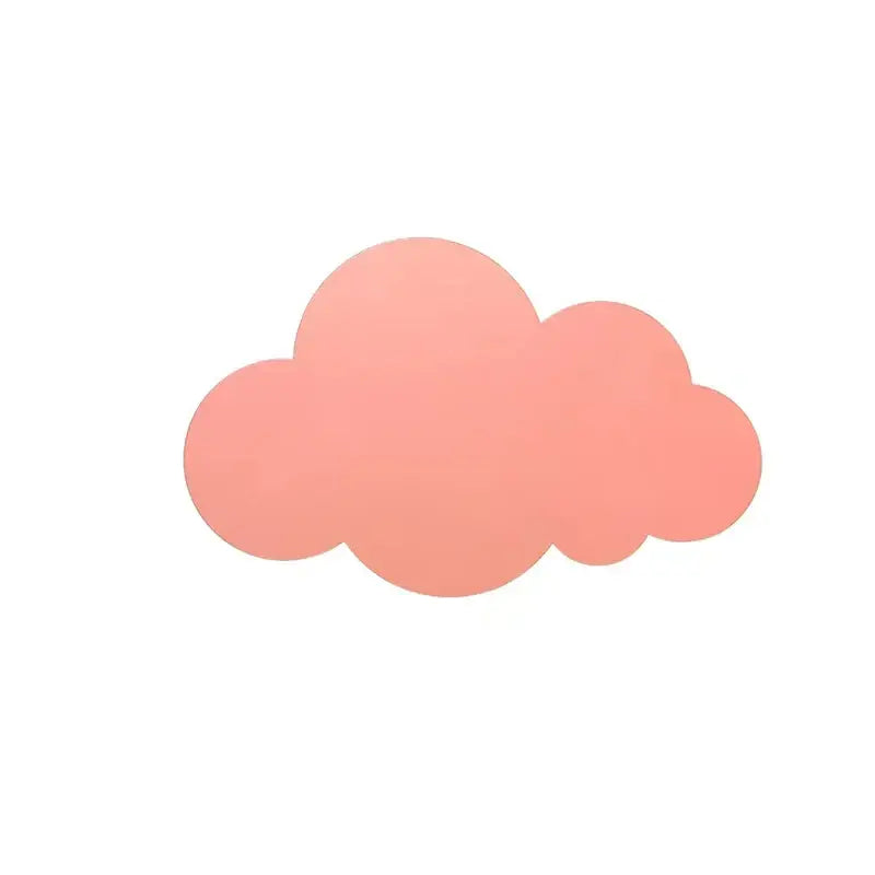 A soft peach-colored decorbites cloud led wall lamp with smooth matte finish ideal for kids bedroom decorbites cloud led