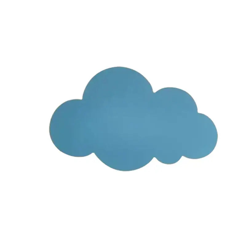 A soft blue pastel cloud led wall lamp with smooth matte finish for kids bedroom decorbites cloud led lighting