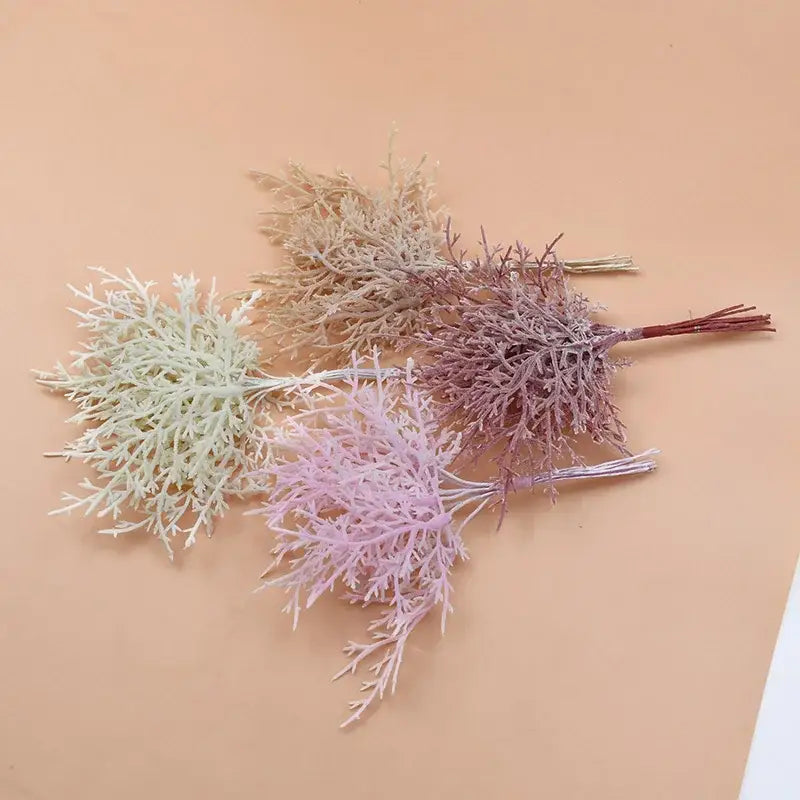 Pastel lavender and mint 10pcs artificial plants by decorbites featuring feathery foliage sprigs for living room decor