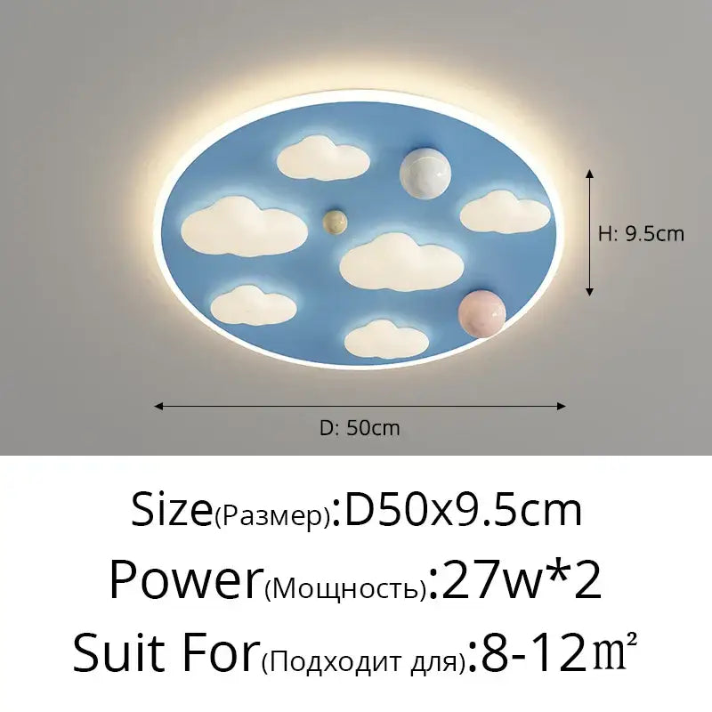 Blue oval ceiling light with white cloud shape and sphere decorations for pastel pink and blue cloud shape ceiling decorbites ceiling lights