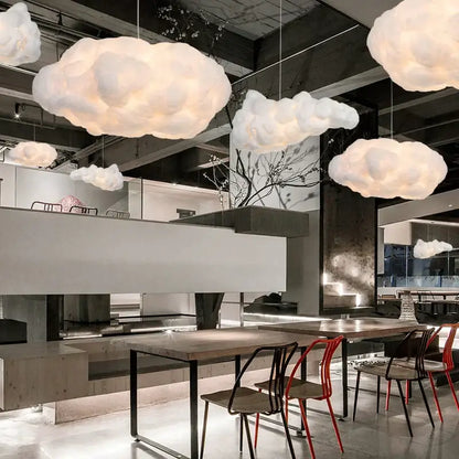 Soft illuminated plush white cloud led chandelier light for nursery kids room decorbites cloud led pendant lights
