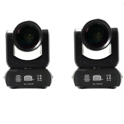 Professional black 150w mini led moving head spotlights with digital displays and adjustable lens housings for disco use