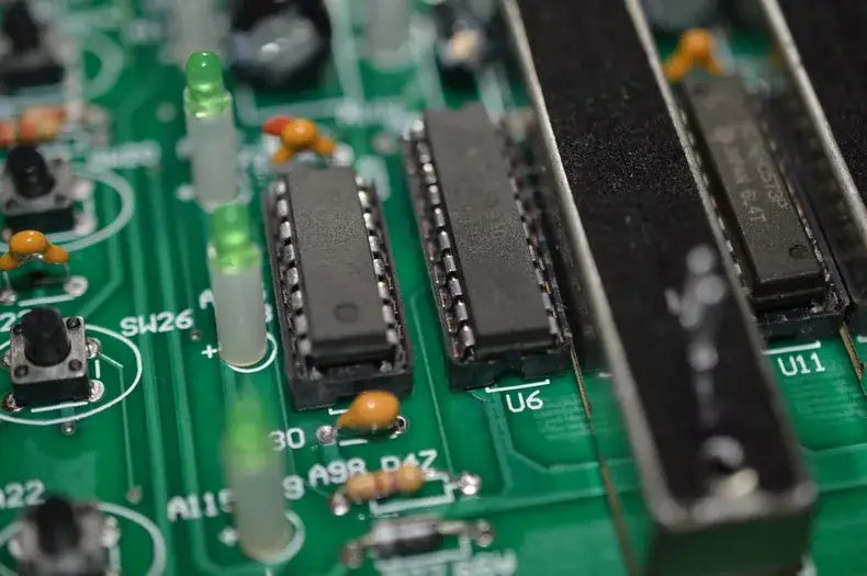 Professional black dmx controller with integrated circuit chips for stage lighting and moving head spotlights