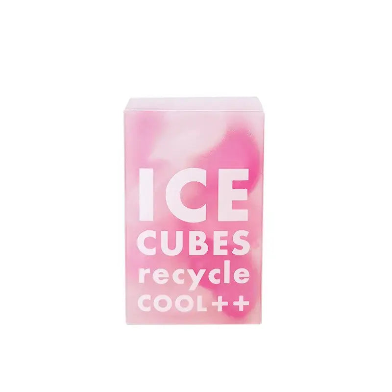 Purple heart ice cube mold kitchen reusable pink translucent box with white text ice cubes recycle cool cube mold