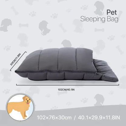 Gray quilted soft cat cave bed with padded sections and zipper closure, washable pet hideaway for comfortable resting