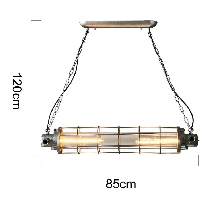 Retro bar industrial metal cage chandelier pendant light with metallic frame clear glass and exposed filament bulbs decorbites industrial chandelier
