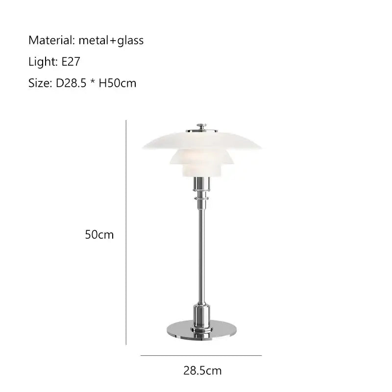 A sleek modern floor lamp with polished chrome base and three layered frosted glass shades led for living room use