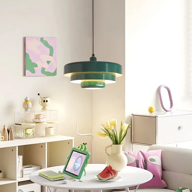 Retro Orange Metal Pendant Light - Decorbites