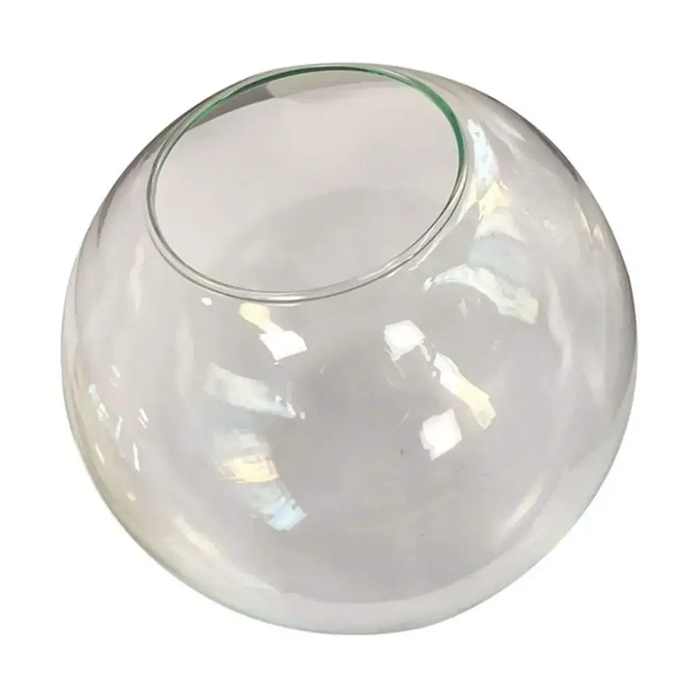 Round clear glass lamp shade replacement with smooth rounded shape and wider rim for living room decorbites clear glass