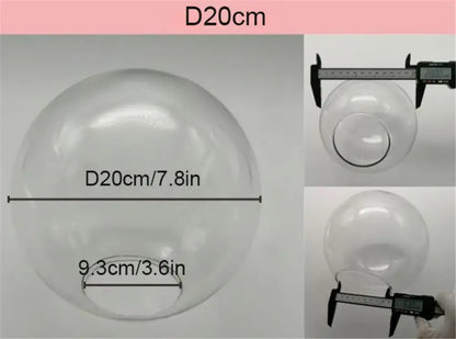 Clear plastic balloon with 20cm diameter used as decorbites clear glass lamp shade replacement for living room fishbowl cover