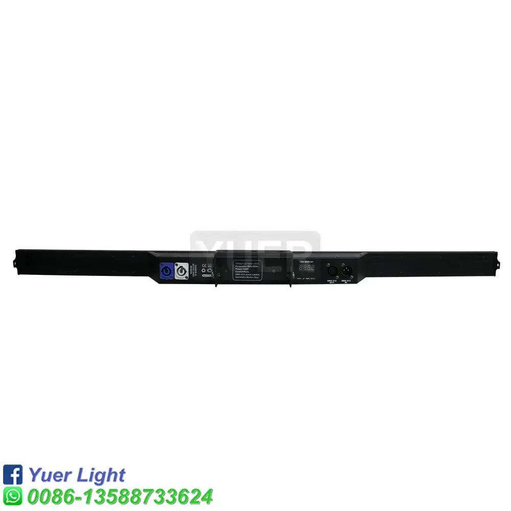 Sleek black rectangular led beam wash wall light with control ports ideal for decorbites led beam living room decor