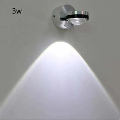 Sleek silver and black crystal led wall light spotlight with modern design for living room decorbites crystal led sconce