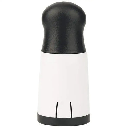 Sleek white and black herb grinder chopper with matte finish decorbites herb grinder for kitchen pasta use