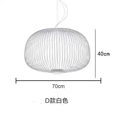 Spokes Birdcage Pendant Light in Polished Chrome - Decorbites