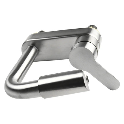 Stainless steel u-lock with polished housing material and sleek modern design for secure locking applications